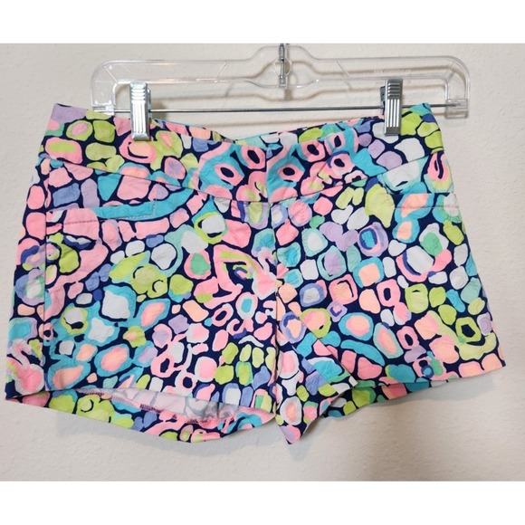 Lilly Pulitzer Gypsy Jungle Ellie Shorts Low Rise Size 00 Old Money Quiet Luxury - Picture 1 of 10